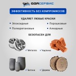 Смывка краски кислотная с металла, кирпичных, бетонных поверхностей и древесины PaintCleaner 5кг ОДА Сервис ODA-26509