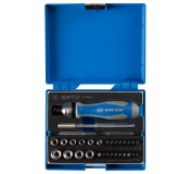 Набор вставок (бит) 1/4, PH, PZ, Hex, Torx, Slotted, 39 предметов KING TONY 2539MRV04