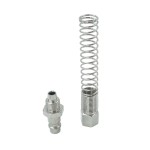 Штуцер быстроразъемного соединения пневматического с пружинкой, резьба 3/8 OPT-730PPS