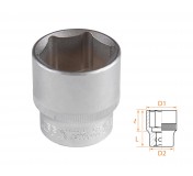 Головка торцевая стандартная шестигранная 1/2, 32 мм AFFIX AF00040032