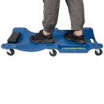 Лежак ремонтный, подкатной, пластиковый, синий OPT-40130B