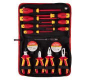 Набор инструментов диэлектрических, 14 предметов, в футляре на молнии TOLSEN TTV80114