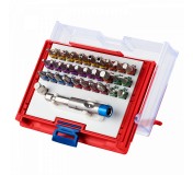 Набор вставок (бит) 1/4, TORX, HEX, PZ, PH, SLOT, 32 предмета