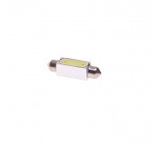 Автолампа C10W (SV8,5) 1 SMD MEGA WHITE 6000K 41мм 80лм   12V MEGAPOWER /10 /100