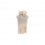 Автолампа T10W (W2,1x9,5d) 4 LED WHITE 6000K 28лм   12V MEGAPOWER /10 /100 M-10313W
