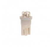 Автолампа T10W (W2,1x9,5d) 4 LED WHITE 6000K 28лм   12V MEGAPOWER /10 /100