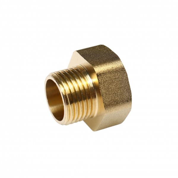 Соединитель резьбовой :M1/2"x F3/4" ЭВРИКА /1/10 ER-MFE08/12