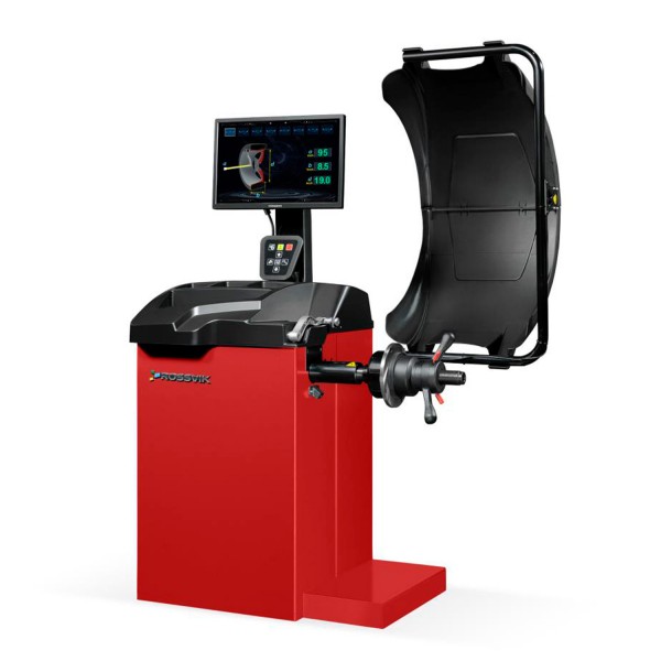 Станок балансировочный ROSSVIK VT-63, 220В (LCD, лазер, эл. линейка, УЗ) RAL3020 КРАСНЫЙ VT-63_3020