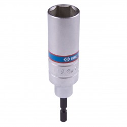 Головка для шуруповерта шестигранная 1/4, 19 мм, L = 110 мм KING TONY 76C1119M