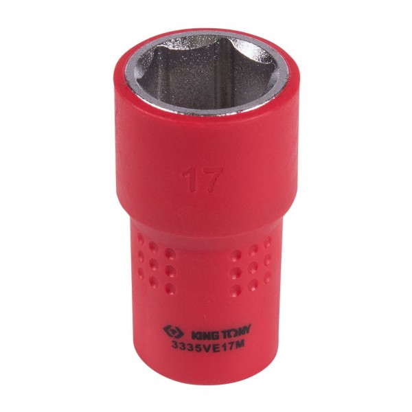 Головка торцевая диэлектрическая шестигранная 3/8, 17 мм KING TONY 3335VE17M