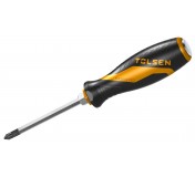 Отвертка крестовая GRIPro, Phillips №1, 100 мм, силовая TOLSEN TT20122