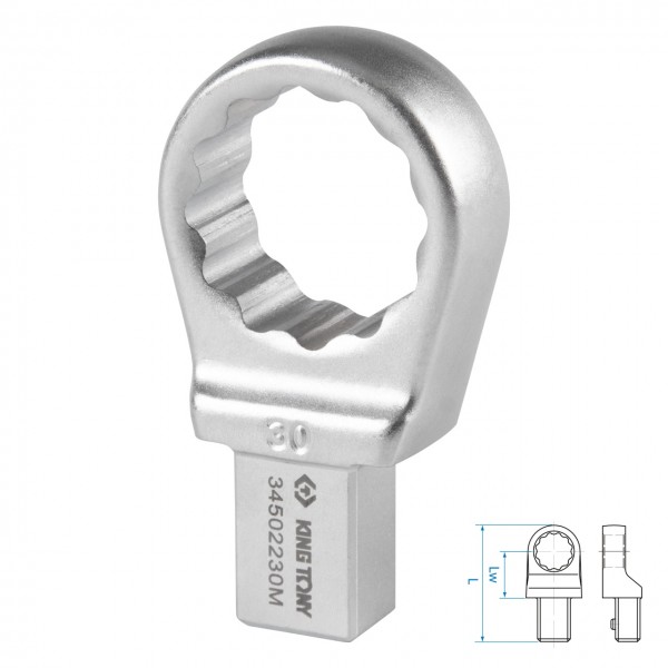 Насадка накидная серии FIT, 30 мм, 14х18 мм KING TONY 34502230M