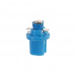 Автолампа T5 (W2*4.6d с патроном B8.5d) 1 SMD 3528  BLUE 2лм   12V MEGAPOWER /10 /100 M-50213B