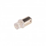 Автолампа T4W (BA9s) 1 LED CONCAVE WHITE 6000K 10лм   12V MEGAPOWER /10 /100 M-90122W