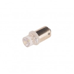 Автолампа T4W (BA9s) 1 LED CONCAVE WHITE 6000K 10лм   12V MEGAPOWER /10 /100