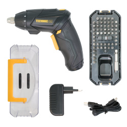 TC-CS106 Отвёртка аккумуляторная TECHNICOM TC-CS106, 4В, 1.3Ач, 200 об/мин, LED фонарь, 10+1 ступеней крутящего момента