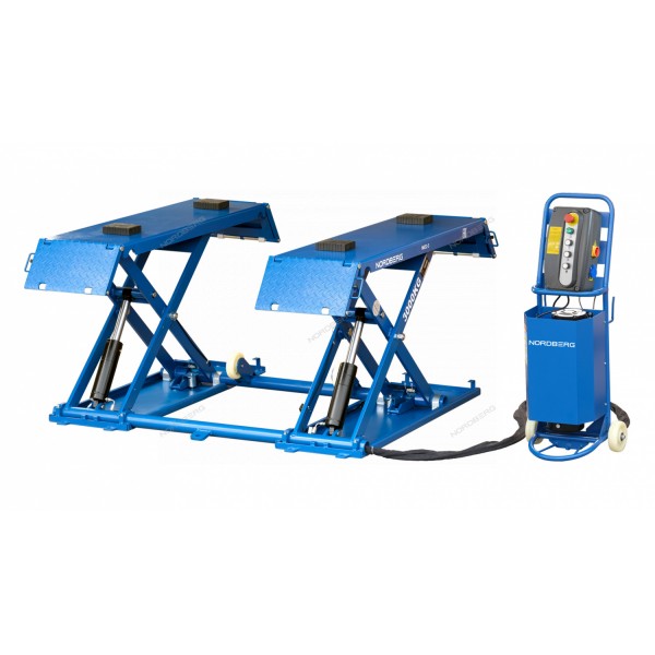Подъемник ножничный 3 т, 220 В, синий NORDBERG N632-3B_220