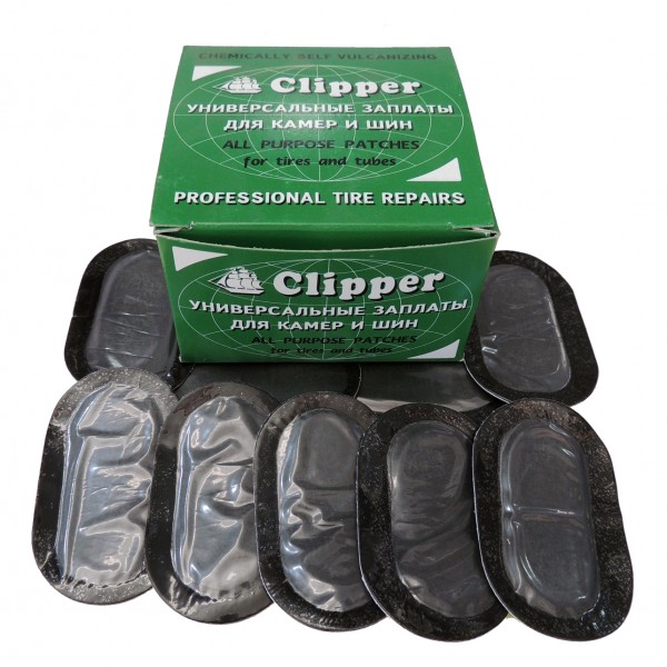 CLIPPER НАБОР ЗАПЛАТ  камерные (овал) 35*60мм (50шт.) B201