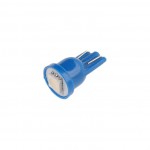 Автолампа T10W (W2,1x9,5d) 1 SMD 5050 BLUE 6лм 12V MEGAPOWER /10 /100 OLD M-10411B