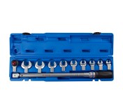 Динамометрический ключ серии FIT, 14х18 мм с набором рожковых насадок 13-30 мм, 60-340 Нм, кейс KING TONY 345203D11MR