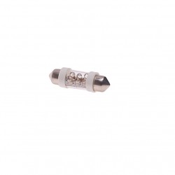 Автолампа C10W (SV8,5) 6 LED WHITE 6000K 36мм 120лм   12V MEGAPOWER /10 /100