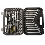 Набор инструмента  1/4"&1/2"DR 6-гранный 61 предмет ЭВРИКА 1/3 ER-80061