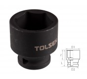 Головка торцевая ударная шестигранная 1/2, 27 мм TOLSEN TT18227