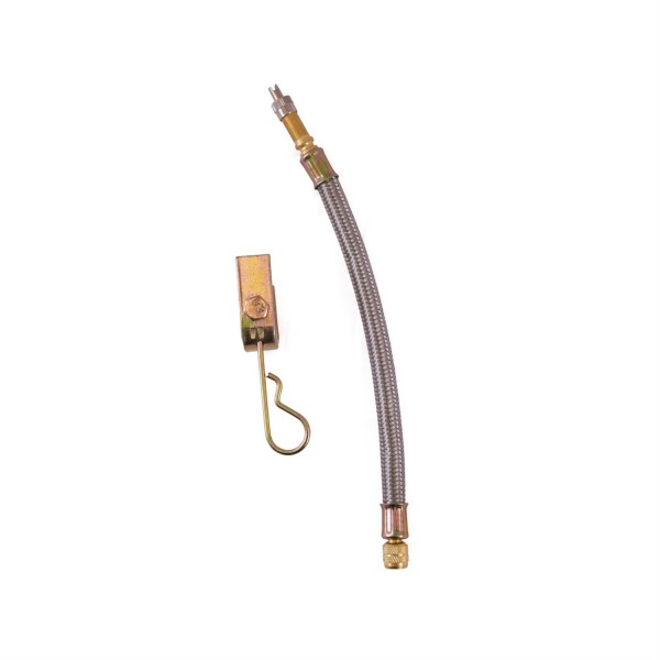 Удлинитель резиновый в мет. оплетке 210мм,  с крепежом EX-210-FM-U