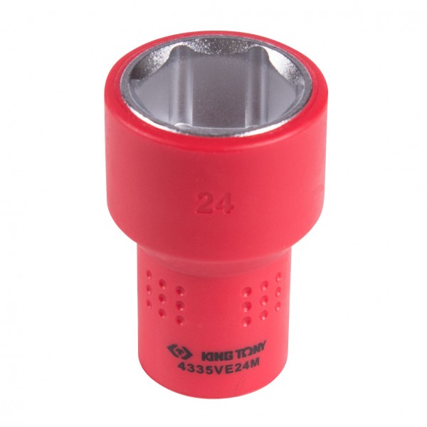 Головка торцевая диэлектрическая шестигранная 1/2, 24 мм KING TONY 4335VE24M
