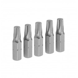 Набор вставок (бит) торцевых 1/4, Torx, T20, 25 мм, 5 предметов TOLSEN TT20276
