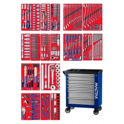 Набор инструментов ЭКСПЕРТ в синей тележке, 323 предмета МАСТАК 50-07323B