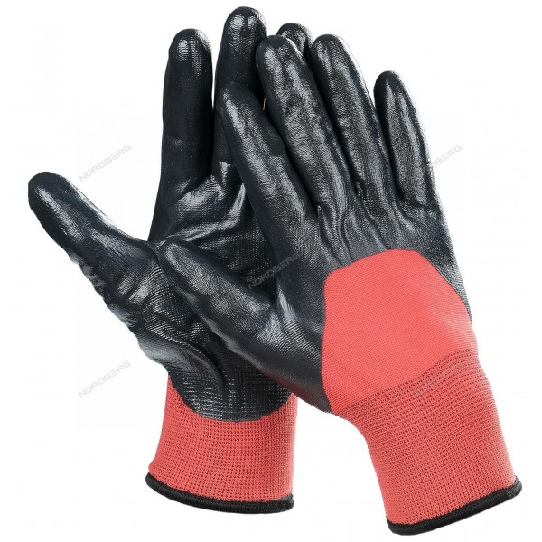 Перчатки маслобензостойкие латексные зимние NORDBERG NAPG158WB