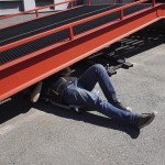 Лежак ремонтный, подкатной, пластиковый, серый OPT-40130G