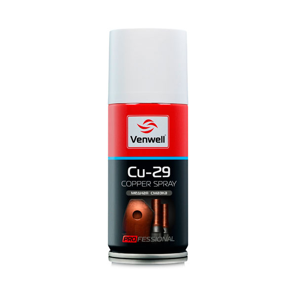 Venwell Cu-29 Copper spray Медная смазка 150мл VW-SL-016 RU VW-SL- 016RU