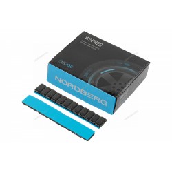 Грузики самоклеящиеся (12х5 г) Fe закругленные L=12 см, черные, 50 лент NORDBERG W5FR2B