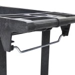 Тележка пластиковая, 2 полки OPT-607S