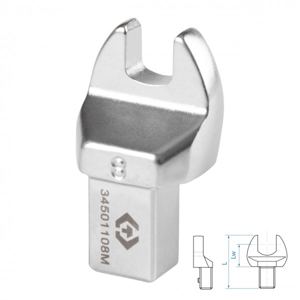 Насадка рожковая серии FIT, 8 мм, 9х12 мм KING TONY 34501108M