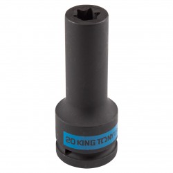 Головка торцевая ударная глубокая TORX Е-стандарт 3/4, E20, L = 110 мм KING TONY 647520M