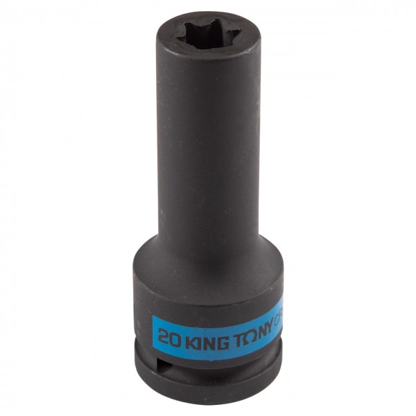 Головка торцевая ударная глубокая TORX Е-стандарт 3/4, E20, L = 110 мм KING TONY 647520M