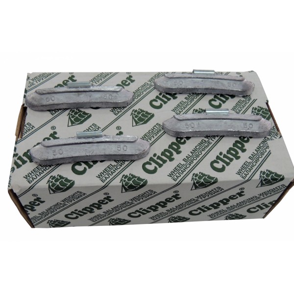 Грузики балансировочные для стальных дисков 50 г, 50 шт. CLIPPER 0250