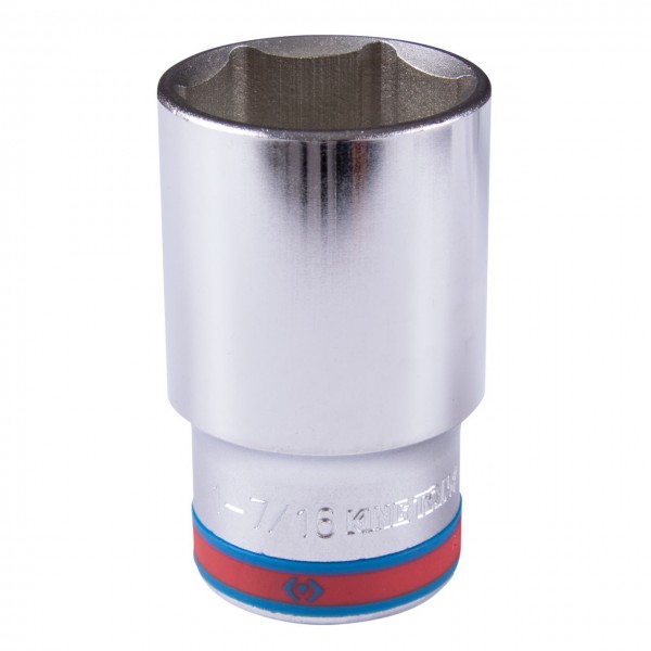 Головка торцевая глубокая шестигранная 1/2, 1-7/16, дюймовая KING TONY 423546S