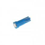 Автолампа T5 (W2*4.6d) 1 SMD 3528  BLUE 2лм   12V MEGAPOWER /10 /100 M-50113B
