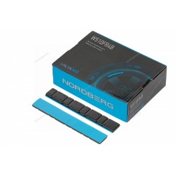 Грузики самоклеящиеся (4х5 г+4х10 г, L=14 см) Fe закругленные черные, 50 лент NORDBERG W510FR4B