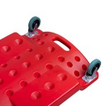 Лежак ремонтный подкатной, пластиковый, красный WDK-84068R