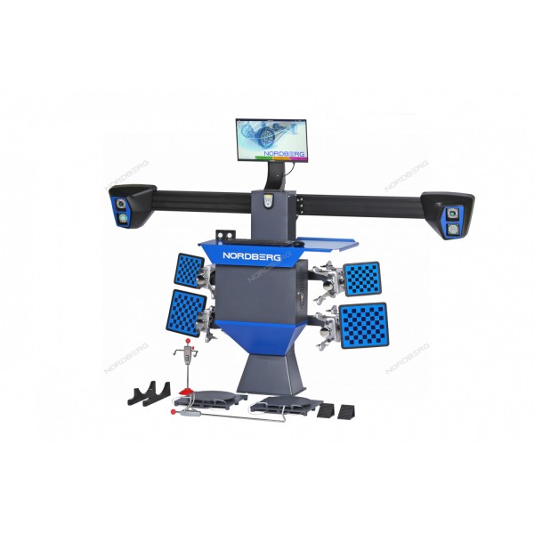 Стенд сход-развал 3D укороченная колонна для ям, синий NORDBERG C802-P (5005)