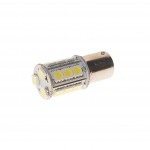 Автолампа P21W (BA15s) 18 SMD 5050 WHITE 6000K 260лм  24V MEGAPOWER /10 /100 M-56281W-24