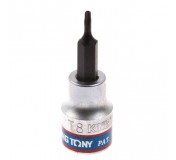 Насадка (бита) торцевая 3/8, Torx, T8, L = 50 мм, с отверстием KING TONY 302708