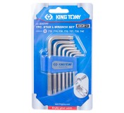 Набор Г-образных Torx, T10H-T40H, короткие, с отверстием, 7 предметов KING TONY 20407PR