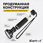 Фонарь ультрафиолетовый, 100 светодиодов iCartool IC-L202
