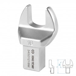 Насадка рожковая серии FIT, 18 мм, 14х18 мм KING TONY 34501218M